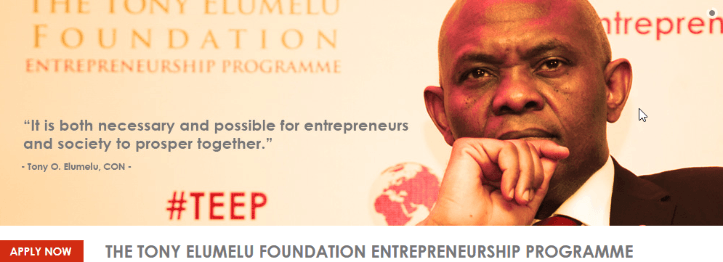 Tony Elumelu Foundation Entrepreneurship Programme TEEP