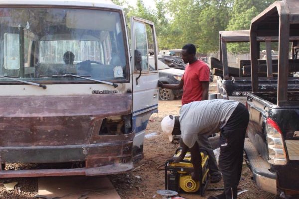 Young Nigerian Creative Crafters that Made a Van and Standing Fan 7