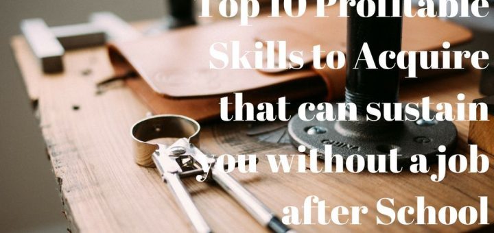 Top 10 Profitable Skills to Acquire that can sustain you without a job after School