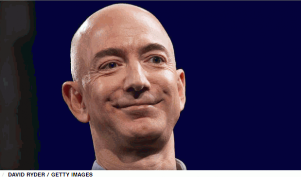 Jeff Bezos, New World’s Richest Man, Gets $2.8bn Richer in One Day