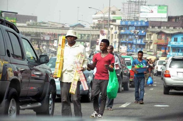 Nigeria youths hawking in the streets to survive