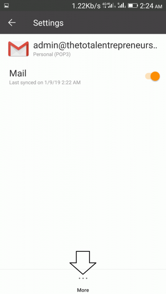 link your work domain email to Gmail app