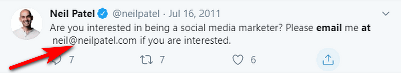 Email address found