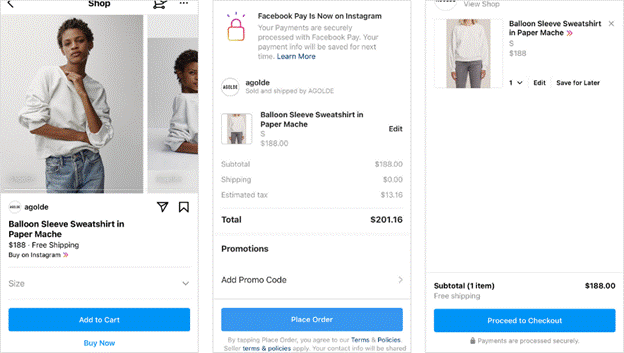 sell products on instagram reel