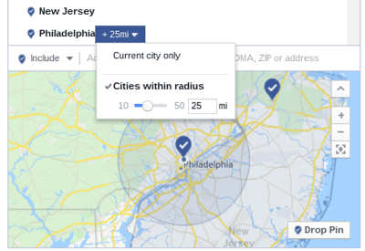 Facebook Location Targeting