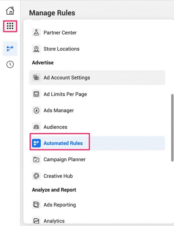Facebook Automated Rules