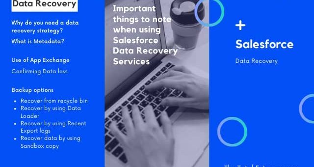 Important things to note when using Salesforce Data Recovery Services