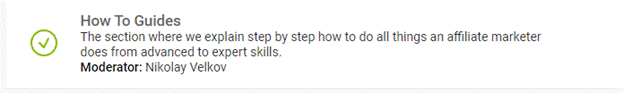 How To Guides Section