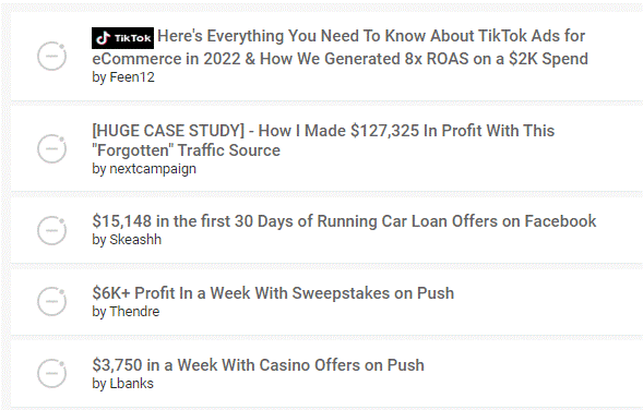 Here are some examples of the case studies you can find inside iAmAffiliate: