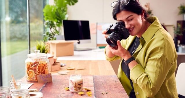 Taking a photo of you craft for online