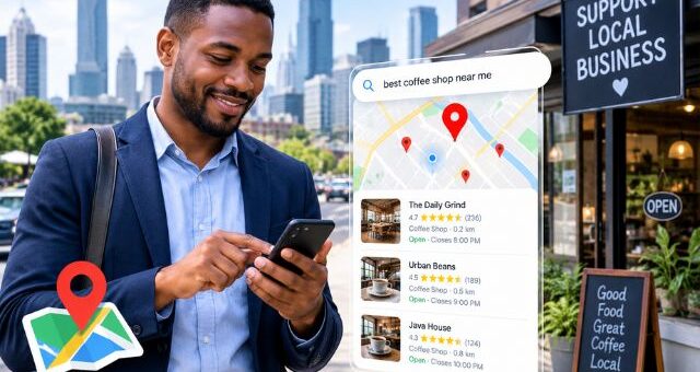 Searching for businesses near me